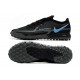 Nike Phantom GT Pro TF Soccer Cleats Black And Blue Low