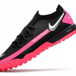 Nike Phantom GT Pro TF Soccer Cleats Black And Pink Low