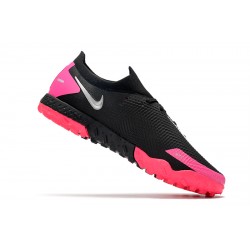 Nike Phantom GT Pro TF Soccer Cleats Black And Pink Low
