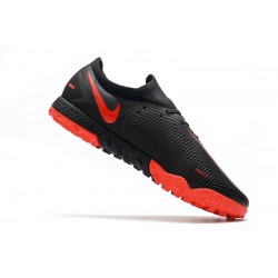 Nike Phantom GT Pro TF Soccer Cleats Black And Red Low