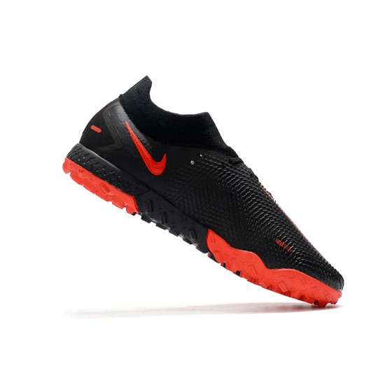 Nike Phantom GT Pro TF Soccer Cleats Black Red High