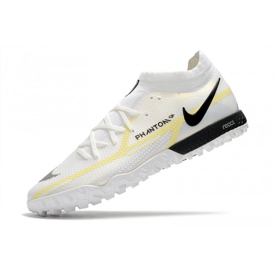 Nike Phantom GT Pro TF Soccer Cleats White And Black High