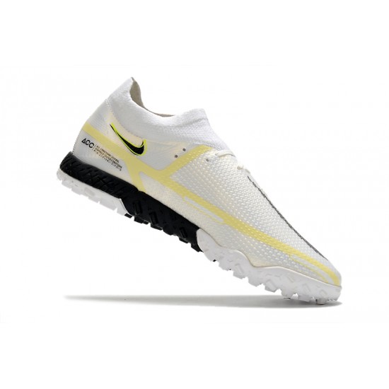 Nike Phantom GT Pro TF Soccer Cleats White And Black High