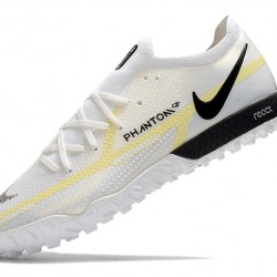 Nike Phantom GT Pro TF Soccer Cleats White And Black Low