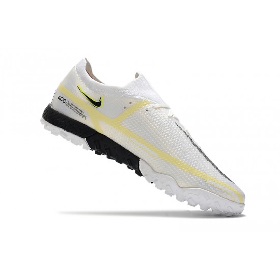 Nike Phantom GT Pro TF Soccer Cleats White And Black Low