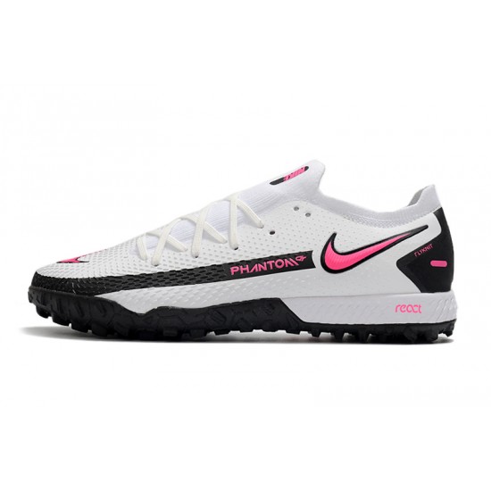 Nike Phantom GT Pro TF Soccer Cleats White And Pink