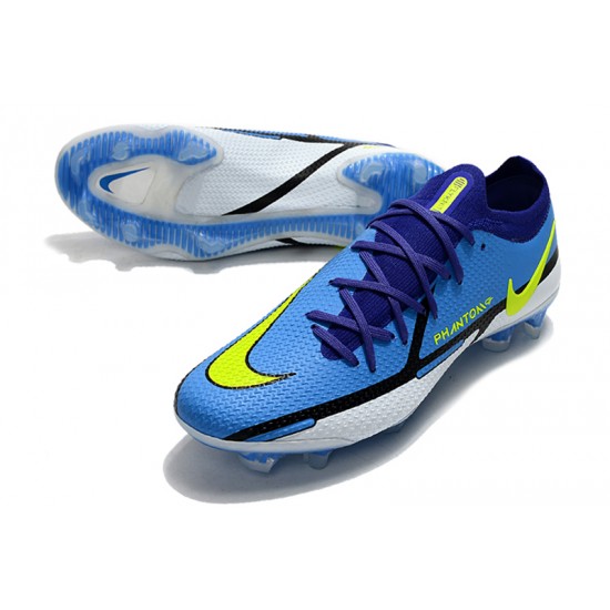 Nike Phantom GT2 Dynamic Fit Elite FG Soccer Cleats Blue Low