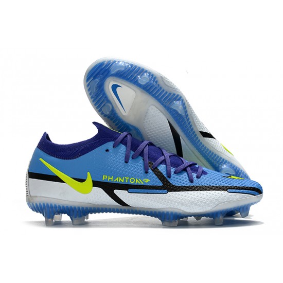 Nike Phantom GT2 Dynamic Fit Elite FG Soccer Cleats Blue Low