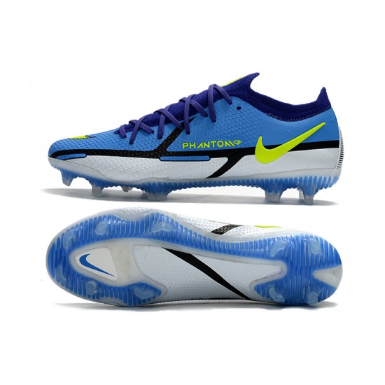 Nike Phantom GT2 Dynamic Fit Elite FG Soccer Cleats Blue Low