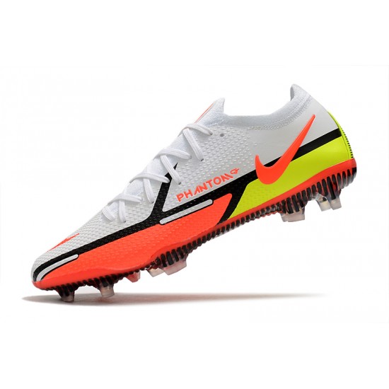 Nike Phantom GT2 Elite FG Soccer Cleats White Low