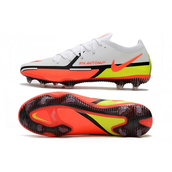 Nike Phantom GT2 Elite FG Soccer Cleats White Low