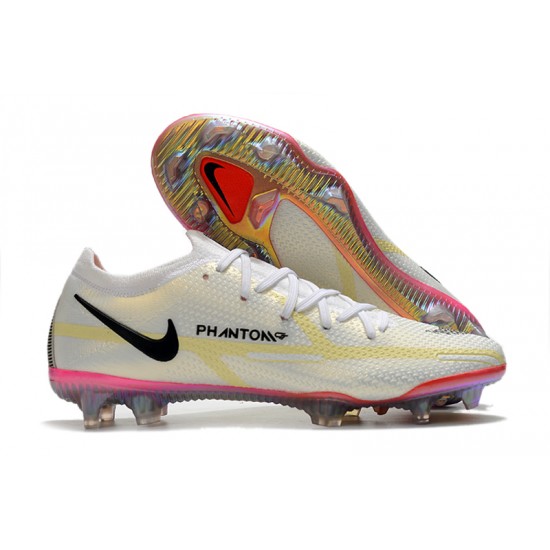 Nike Phantom GT2 Elite FG Soccer Cleats White Low