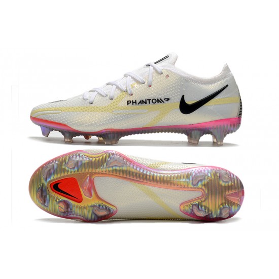 Nike Phantom GT2 Elite FG Soccer Cleats White Low