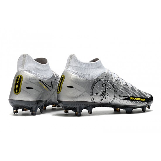 Nike Phantom Scorpion Elite Dynamic Fit FG Soccer Cleats White And Black