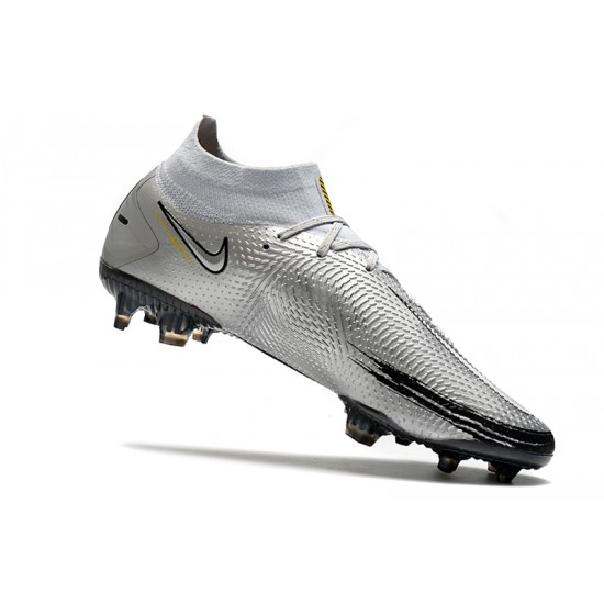 Nike Phantom Scorpion Elite Dynamic Fit FG Soccer Cleats White And Black