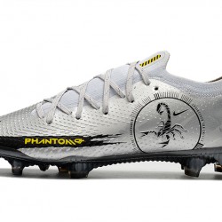 Nike Phantom Scorpion Elite FG Soccer Cleats White And Black Low