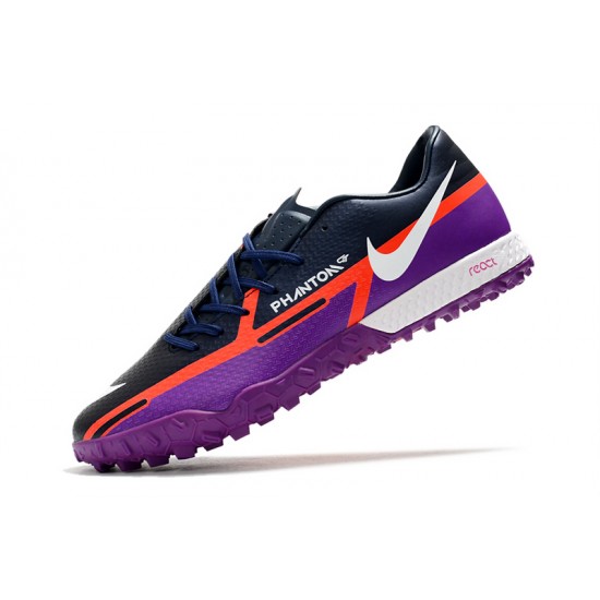 Nike React Phantom GT2 Pro TF Soccer Cleats Purple