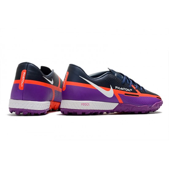Nike React Phantom GT2 Pro TF Soccer Cleats Purple
