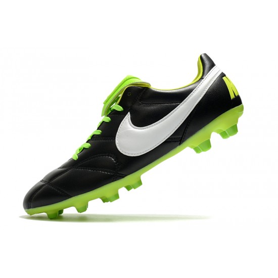Nike Premier 2.0 FG Soccer Cleats Black Green