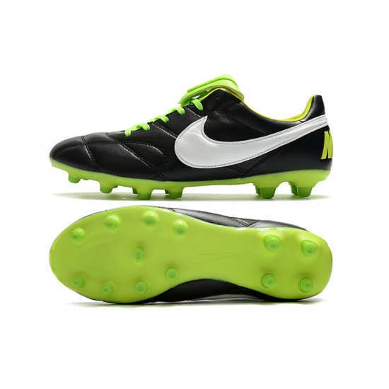 Nike Premier 2.0 FG Soccer Cleats Black Green