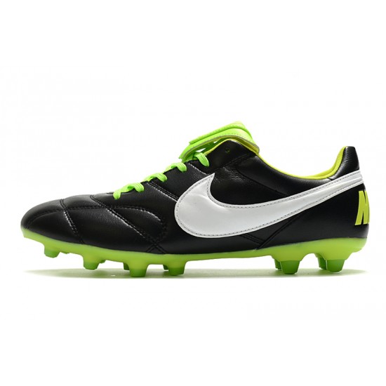 Nike Premier 2.0 FG Soccer Cleats Black Green