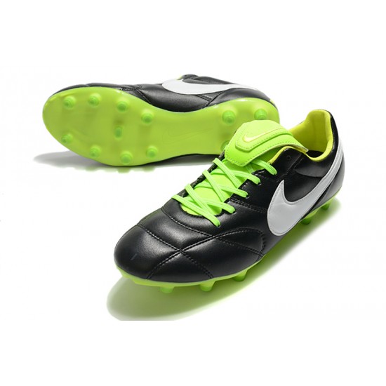 Nike Premier 2.0 FG Soccer Cleats Black Green