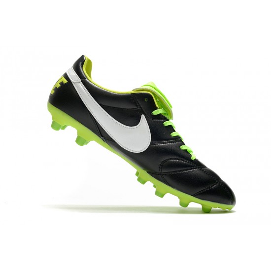 Nike Premier 2.0 FG Soccer Cleats Black Green