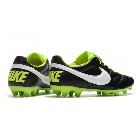 Nike Premier 2.0 FG Soccer Cleats Black Green