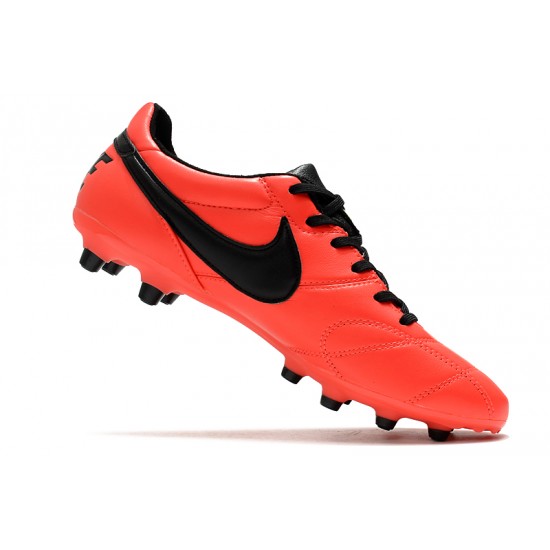 Nike Premier 2.0 FG Soccer Cleats Black Orange