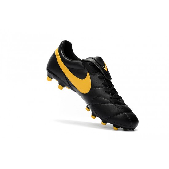 Nike Premier 2.0 FG Soccer Cleats Black Yellow