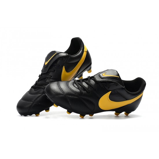 Nike Premier 2.0 FG Soccer Cleats Black Yellow