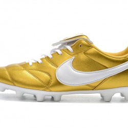 Nike Premier 2.0 FG Soccer Cleats Gold And White