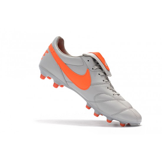 Nike Premier 2.0 FG Soccer Cleats Orange Gray