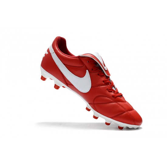 Nike Premier 2.0 FG Soccer Cleats Red White