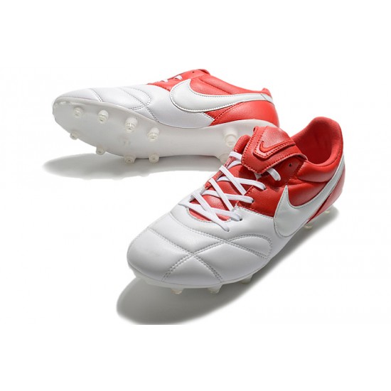 Nike Premier 2.0 FG Soccer Cleats Red White