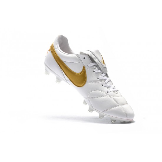 Nike Premier 2.0 FG Soccer Cleats White Gold