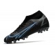 Nike Superfly 8 Academy AG Soccer Cleats Black Blue