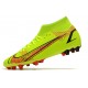 Nike Superfly 8 Academy AG Soccer Cleats Green Orange