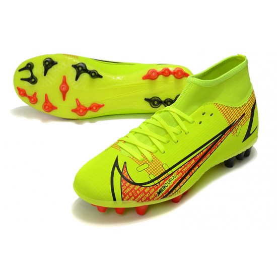 Nike Superfly 8 Academy AG Soccer Cleats Green Orange