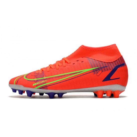 Nike Superfly 8 Academy AG Soccer Cleats Orange Gold