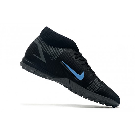 Nike Superfly 8 Academy TF Soccer Cleats Black Blue