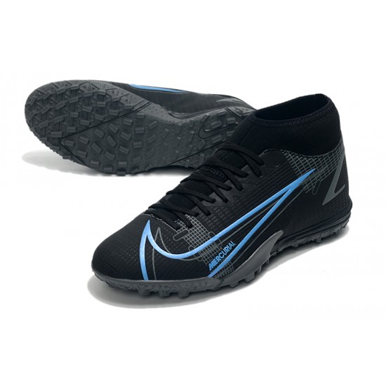 Nike Superfly 8 Academy TF Soccer Cleats Black Blue