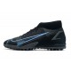 Nike Superfly 8 Academy TF Soccer Cleats Black Blue