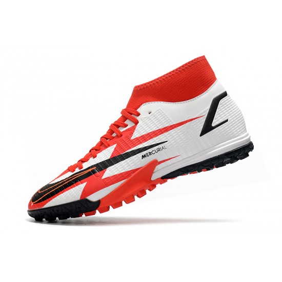 Nike Superfly 8 Academy TF Soccer Cleats Black Red