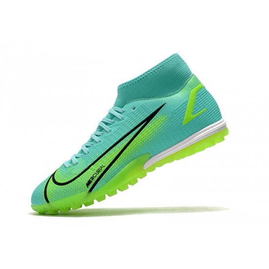 Nike Superfly 8 Academy TF Soccer Cleats Green Blue