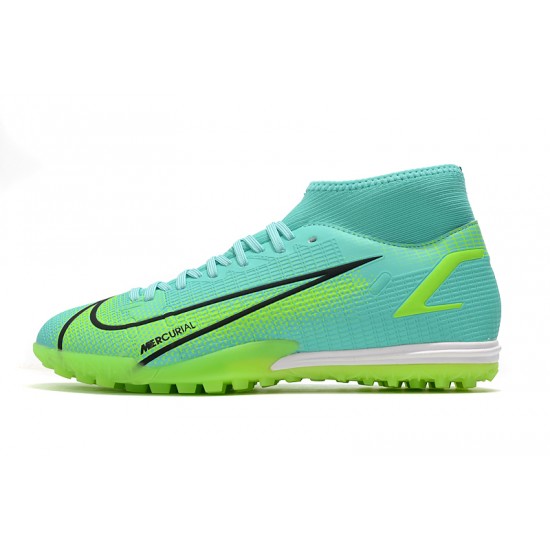 Nike Superfly 8 Academy TF Soccer Cleats Green Blue