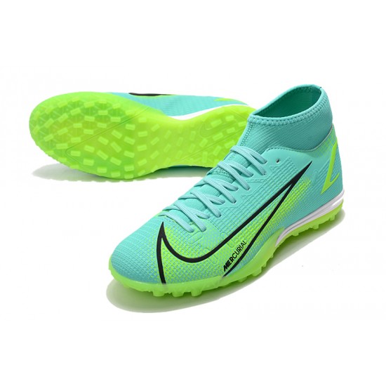 Nike Superfly 8 Academy TF Soccer Cleats Green Blue