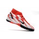 Nike Superfly 8 Academy TF Soccer Cleats Red White