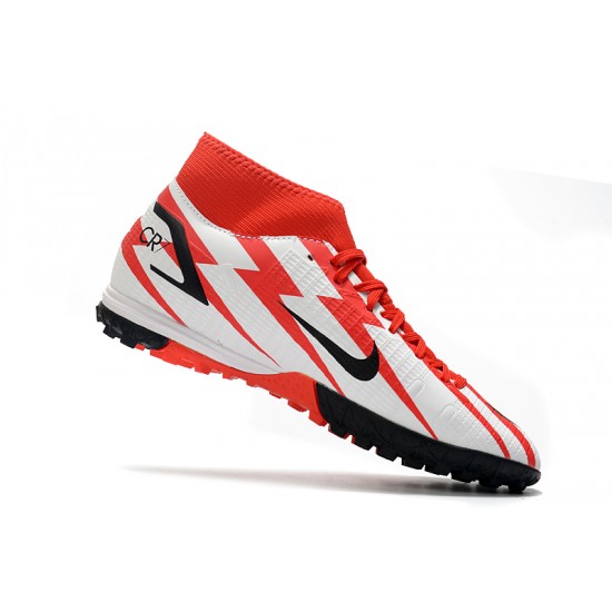 Nike Superfly 8 Academy TF Soccer Cleats Red White