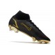 Nike Superfly 8 Elite FG Soccer Cleats Black Gold